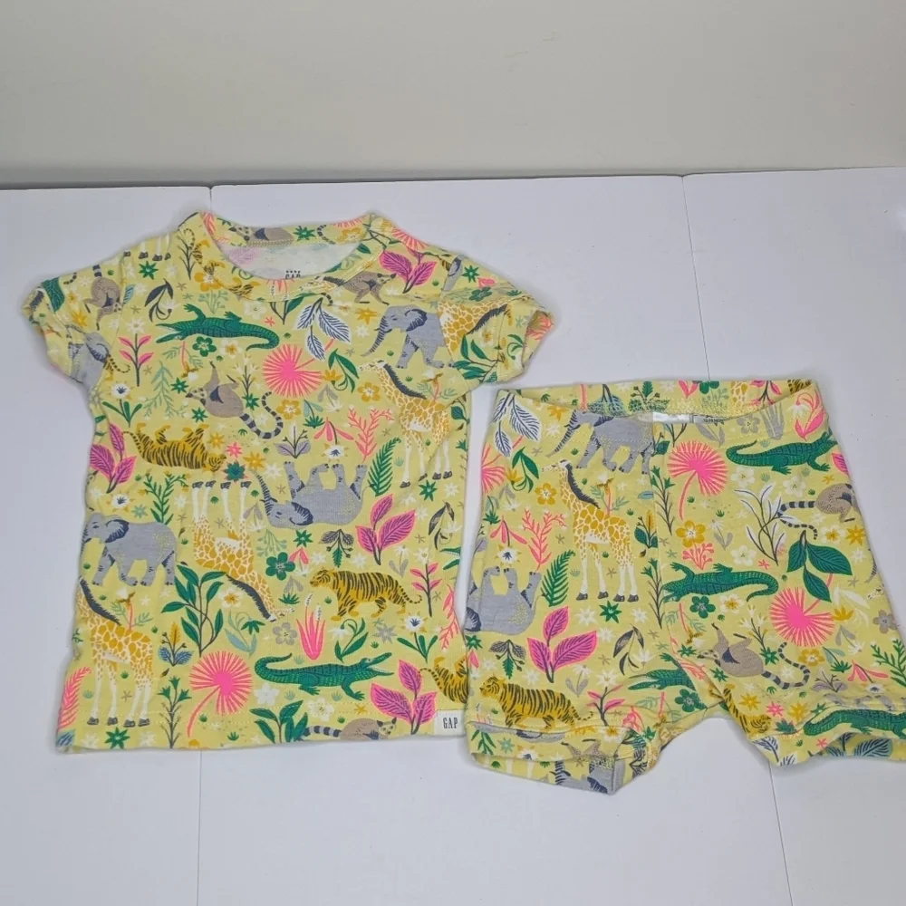 Baby Gap Animal Print Short PJ Pajama 12-18m